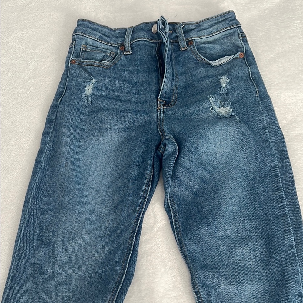 Slightly baggy jeans